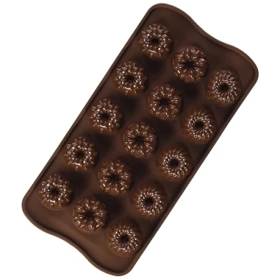 Obrázek Silikomart Forma na pralinky 195552 bábovka, tvar 15 ks, mandarinka žlutá/bílá