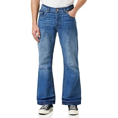 Obrázek Raw Indigo Ltd Pánské džíny Bootcut, Modré světlo