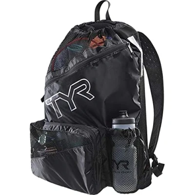 Obrázek TYR ELITE MESH BACKPACK BLACK, LBMSHELT, Schwarz, Einheitsgröße