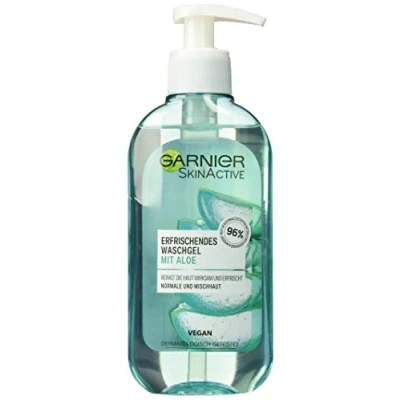 Obrázek Garnier SkinActive mycí gel s extraktem z aloe pro normální a smíšenou pleť, (200 ml)