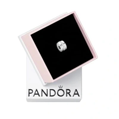 Obrázek PANDORA Timeless Clip Charms třpytivé řady, Kovový, Kubická zirkonie