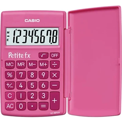 Obrázek Casio LC 401LV Petite fx základní kalkulačka, růžová