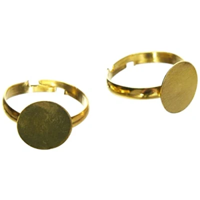 Obrázek Rayher 2228606 kroužková lišta s deskou, 12 mm ø, SB Btl 2 kusy, zlatá
