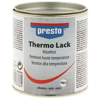 Obrázek presto 287664 Termo lak černý 600 C 250 ml