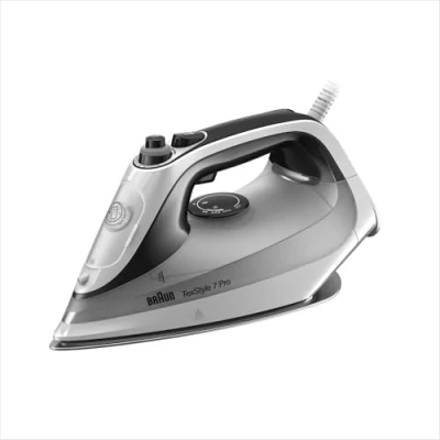 Obrázek Braun TexStyle 7 Pro Napařovací žehlička SI 7149 WB s žehlicí plochou Freeglide 3D, vertikální napařování, 2900 W, bílá/černá