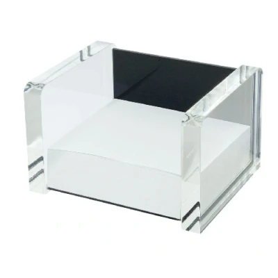 Obrázek Wedo 607001 Akrylový box na lístečky (Exkluzivně z akrylu) čirý/černý, (B)116 x (T)99 (V)75 mm