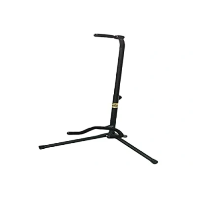 Obrázek Stojan na kytary BSX 518070 De Luxe (výškově nastavitelný od 60 do 83 cm, plocha stojanu 55 x 35 cm) černý
