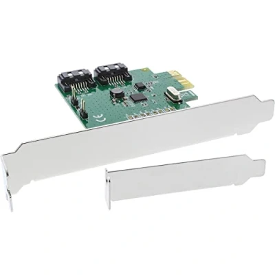 Obrázek InLine 76696C Schnittstellenkarte, 2 fach SATA 6Gb/s, x1 PCIe 2.0, RAID 0/1/SPAN, mit LP Slotblech