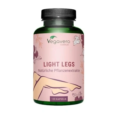 Obrázek Kapsle VENEN Vegavero® 100% přírodní přeslička rolní, červená vinná listí, Gotu Kola, myší a borůvka Těžké unavené nohy 120 kapslí Vegan