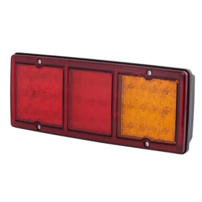 Obrázek HELLA VALUEFIT zadní světlo LED závěsné osvětlení 12V / 24V nástavba/šroubované ECE barva světelných panelů: červená/žlutá zástrčka: plochá zástrčka vlevo/vpravo množství: 1 2SD