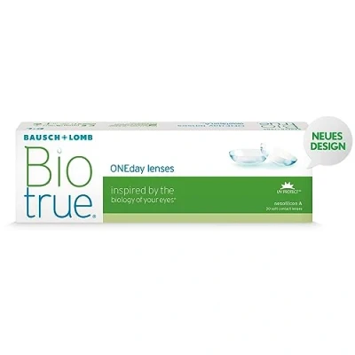 Obrázek Bausch + Lomb Denní čočky Biotrue ONEday, sférické kontaktní čočky, měkké, 30 kusů / BC 8,6 mm průměr 14,2 2,25 dioptrií