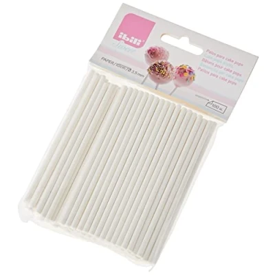 Obrázek IBILI Palos para Cake POPS 10 cm x 100 ks 3,50, nerezová ocel, bílá, 17 4 cm, kusů