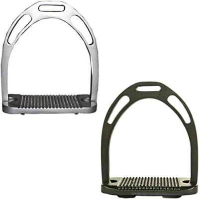Obrázek HKM 551359 hliníkové třmeny Light, pár, černé