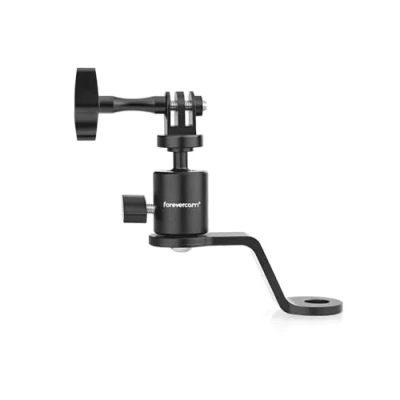 Obrázek Hliníkový držák zpětného zrcátka na motocykl 360 otočný kovový svorka kompatibilní s Gopro Max Hero 12/11/10/9/8/7/6/5, YI, AKASO, SJCAM, DJI Osmo a další akční kamery