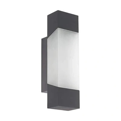 Obrázek EGLO venkovní nástěnná LED lampa Gorzano, 1 svítidlo, nástěnné svítidlo z oceli a plastu, barva: antracit, bílá, IP44