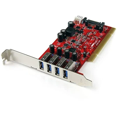 Obrázek StarTech.com 4 Port USB 3. 0 PCI rozhraní SuperSpeed Controller karta 2 x USB3. (zdířka) po 1x SATA/SP4 interní