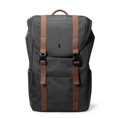 Obrázek tomtoc batoh na laptop pro dámy pány, vintage každodenní nošení Casual Backpack s 22 litry všední den volný čas do školy, klasické batohy vhodné laptopy 1315,6&quot;, černý