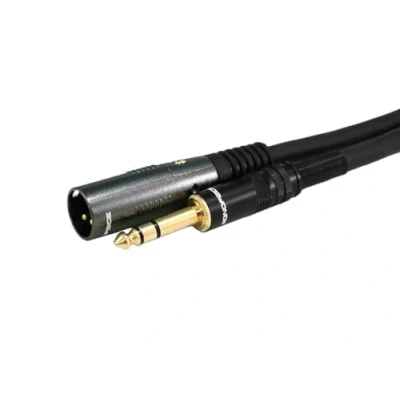 Obrázek Monoprice 1,8 m vergoldetes Premier Series XLR Stecker auf 6,35 mm TRS Stecker, 16 AWG Kabel