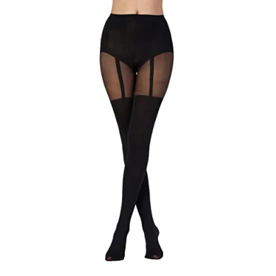 Obrázek Pretty Polly Dámské Punčocháče, 40 DEN, Černá (Černá Černá), Jedna Velikost (Výrobce: OS) (1 Balení)