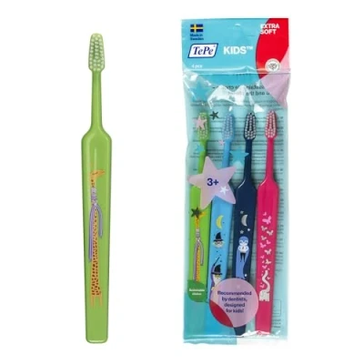 Obrázek TEPE Kids Select Compact X Soft Die schonende Zahnbürste für Kinder, Gemischt, 4 stück
