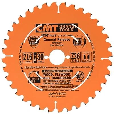 Obrázek CMT ORANGE TOOLS 271.216.36M KREISSÄGEBLATT (ULTRA ITK) 216X1.7X30 Z=36