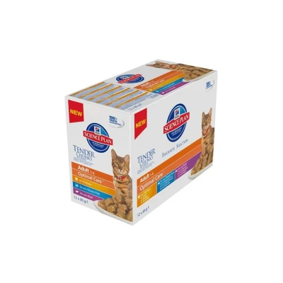 Obrázek Kapsička HILLS Feline Adult Chicken+Beef+Ocean Fish 12x85g (multipack)