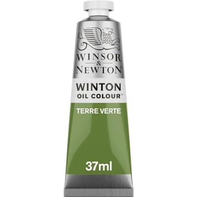 Obrázek Winsor &amp; Newton 1414637 Winton, jemná kvalitní olejová barva 37 ml tuba s rovnoměrnou konzistencí, odolná vůči světlu, vysoká krycí schopnost, bohatá na barevné pigmenty zelená zemina