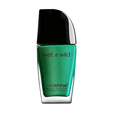 Obrázek wet n wild, Wild Shine Nail Color, lak na nehty bez formaldehydu, toluenu a ftalátů, dlouhotrvající receptura, která rychle schne, Be More Pacific