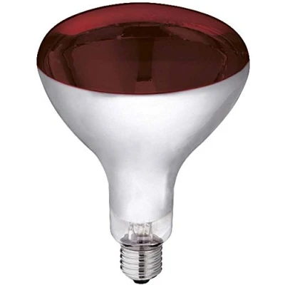 Obrázek Kerbl Infračervená lampa červená (250 W, tepelná pro prasata + drůbež, doba provozu max. 5000 hodin, patice žárovky E27, stájová lampa) 22245
