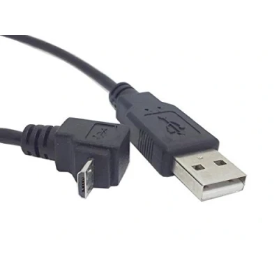 Obrázek System s krátký Micro USB datový kabel nabíjecí úhlovým konektory 90 stupňů Gewin doplněk 20 cm