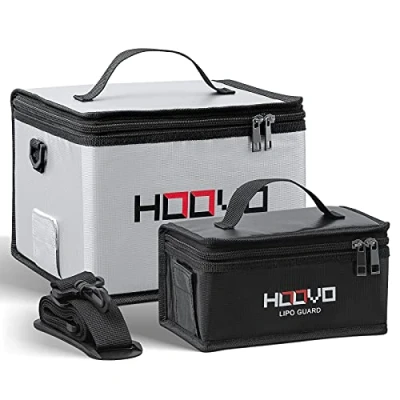Obrázek HOOVO LiPo Bag ohnivzdorná, odolná proti výbuchu Battery Safe Guard pro uložení a nabíjení baterií s dvojitým zipem