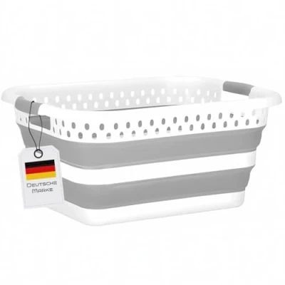 Obrázek König Design koš na prádlo skládací 24 litrů a univerzální použití I koše Laundry Baskets vana víceúčelová nádoba