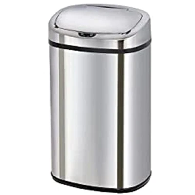 Obrázek KUCHYNSKÝ POHYB BAT 58LS06 AS Poubelle Automatique de Cuisine Carré Finition Chrome INOX 40 x 28 67 cm