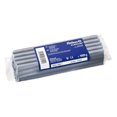 Obrázek Pelikan 601492 kvalitní modelovací hmota Plastilin, 1 kg, šedá