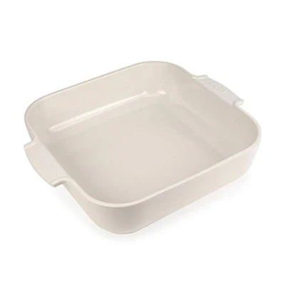 Obrázek Peugeot Appolia čtvercová zapékací mísa s rukojetí, keramika, ekru / bílá, 8,2 x 36 cm, objem: cca 4,5 l, 60121
