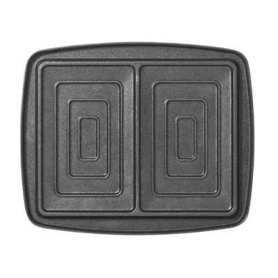 Obrázek LAGRANGE Sandwich Platten Set, passend für alle &quot;Super2&quot; Waffeleisen aus Aluminiumguss, 2 lagige Antihaftbeschichtung, 030423, schwarz