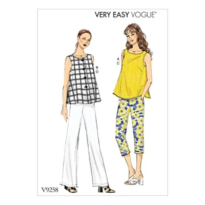 Obrázek Vogue vzory špatné topy a kalhoty, vícebarevné, velikosti 1624