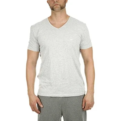 Obrázek Emporio Armani Pánské tričko (balení 2 ks), Black/Grey Melange