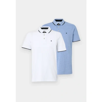 Obrázek Jack &amp; Jones Jjepaulos 2 PACK Polotričko, Muži, Velikost: XS, Royal blue/white