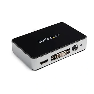 Obrázek StarTech.com USB 3. 0 HDMI videozáznamový přístroj volně stojící externí záznam karta Video Grabber HDMI/DVI/VGA/komponenty HD PVR Capture 1080p @ 60fps (USB3HDCAP)