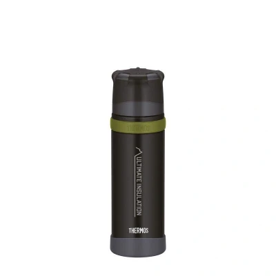 Obrázek Thermos, termoska, lehká a kompaktní, ušlechtilá ocel matná, Šedá, 1 litr