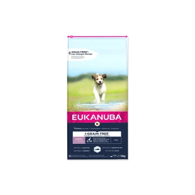 Obrázek EUKANUBA Grain Free Puppy Small &amp; Medium Ocean Fish 12kg