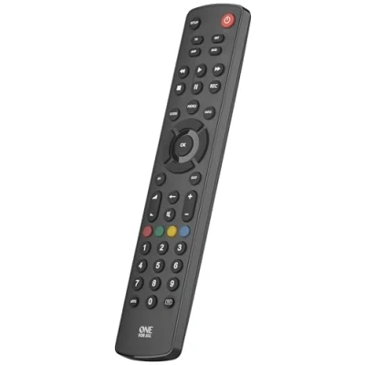 Obrázek One For All Contour 4 Universal Fernbedienung TV Steuerung von Endgeräten / Smart Set Top Box DVD Blu Ray und Audiogeräte Funktioniert garantiert mit allen Herstellermarken URC1240