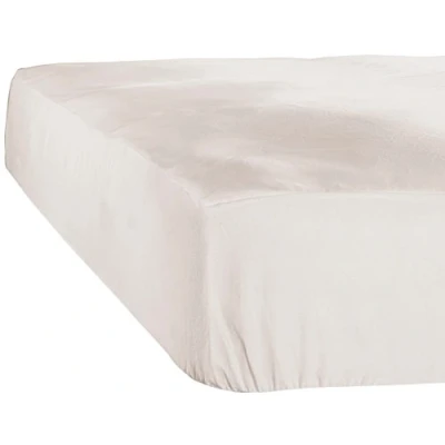 Obrázek De Witte Lietaer Case Spannbettlaken, Jersey, Baumwolle, Ivory, 180 x 200 40 cm