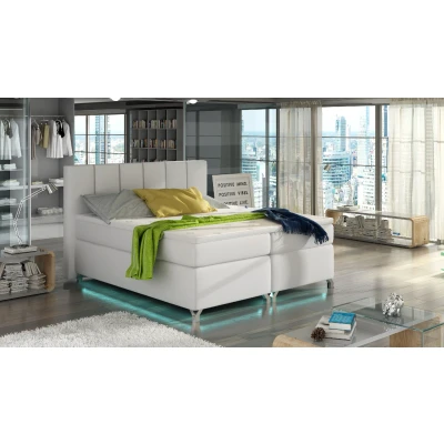 Obrázek Boxspring Basilio 160x200 s LED podsvícením Materiál / Dekor: Ekokůže Soft 17