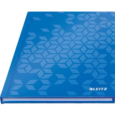 Obrázek Leitz 46271036 Notebook WOW, A5, podšívka, modrá metalíza