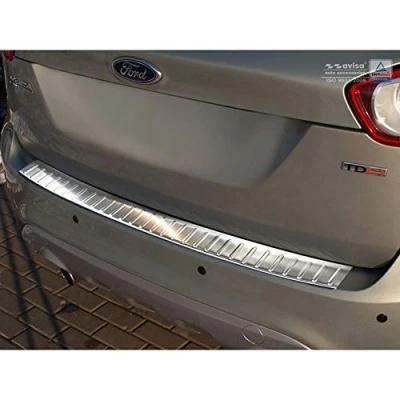 Obrázek Avisa Edelstahl Heckstoßstangenschutz kompatibel mit Ford Kuga 2008 2013 &#039;Ribs&#039;