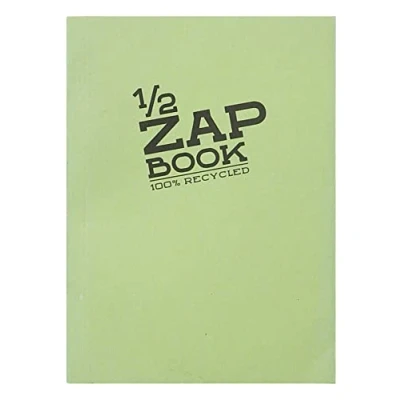 Obrázek Clairefontaine 8367C Skizzenblock / Zeichenblock Zap Book 1/2, geleimt, DIN A6 10,5x14,8 cm, 40 Blatt 80g 100% recyceltes Papier, ideal für Notizen oder Zeichnungen, farbig sortiert, 1 Stück