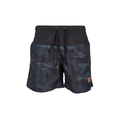 Obrázek Urban Classics Block Plavky, Muži, Velikost: 3XL, Blk/darkcamo