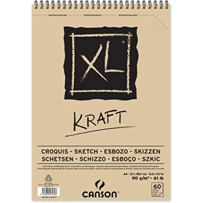 Obrázek Síla CANSON XL, kreslicí blok, DIN, Světle hnědá DIN A4